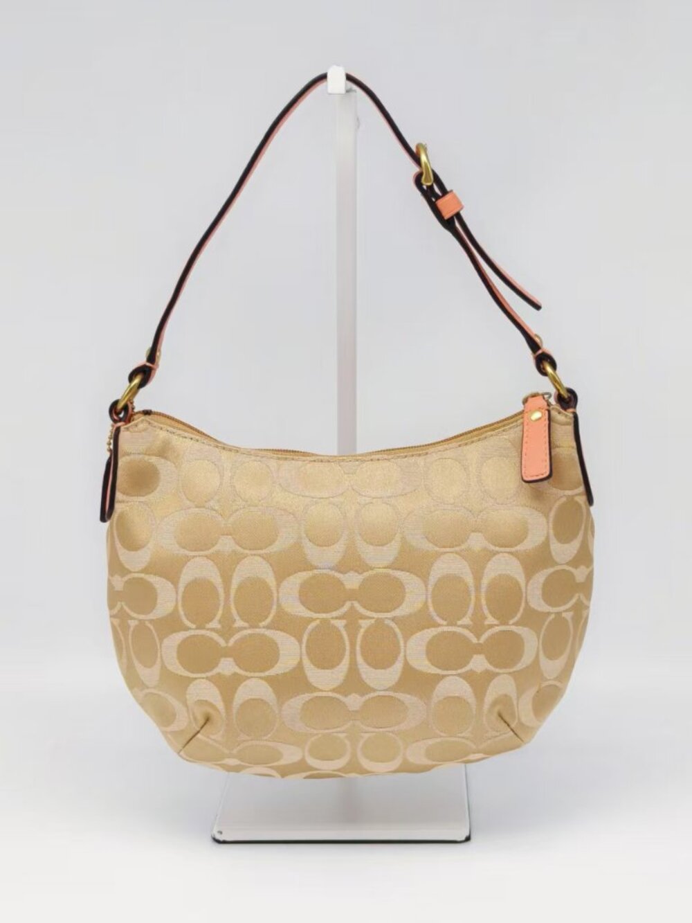 Coach Signature Canvas Hobo Shoulder Bag - Picture 2 of 15